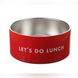 NEW! Kate Spade Let's Do Lunch' Pet Bowl NWT